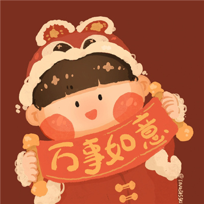 2024新年情头浪漫且喜庆 平安喜乐动漫情头好运连连